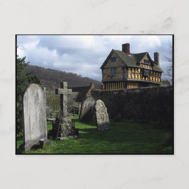 Stokesay Castle Manor House Shropshire England Postcard (Front)