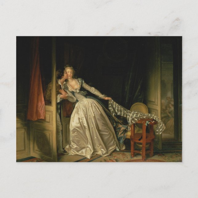 Stolen Kiss - Fragonard Postcard (Front)