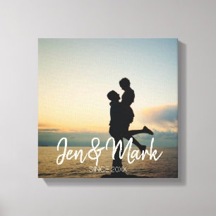 Stolen Photo. Name and Year Typography. Canvas Print