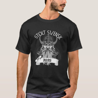 Stolt att vara svensk anpassningsbar t-shirt