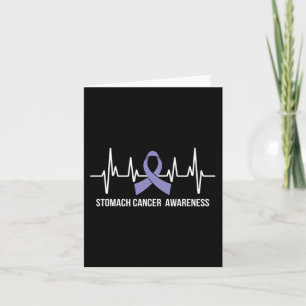 Stomach Cancer Awareness Month Periwinkle Ribbon H Card
