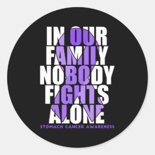 Stomach Cancer Awareness Month Supporter Fighter Classic Round Sticker