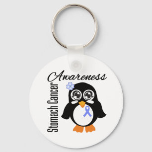 Stomach Cancer Awareness Penguin Keychain