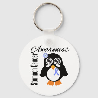 Stomach Cancer Awareness Penguin Keychain
