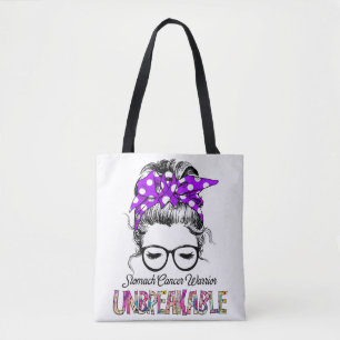 Stomach Cancer Awareness Ribbon Support Gifts Tote Bag