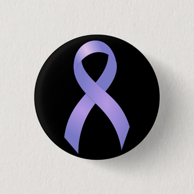 Stomach Cancer Periwinkle Ribbon 1 Inch Round Button (Front)