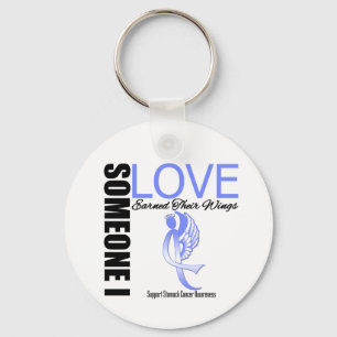 Stomach Cancer Someone I Love Earned Their Wings Keychain