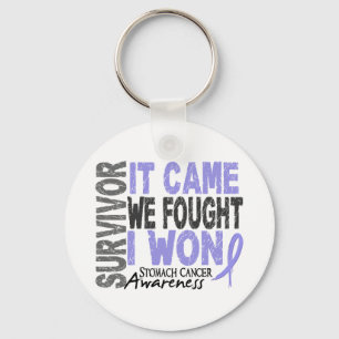 Stomach Cancer Survivor It Came We Fought I Won Keychain