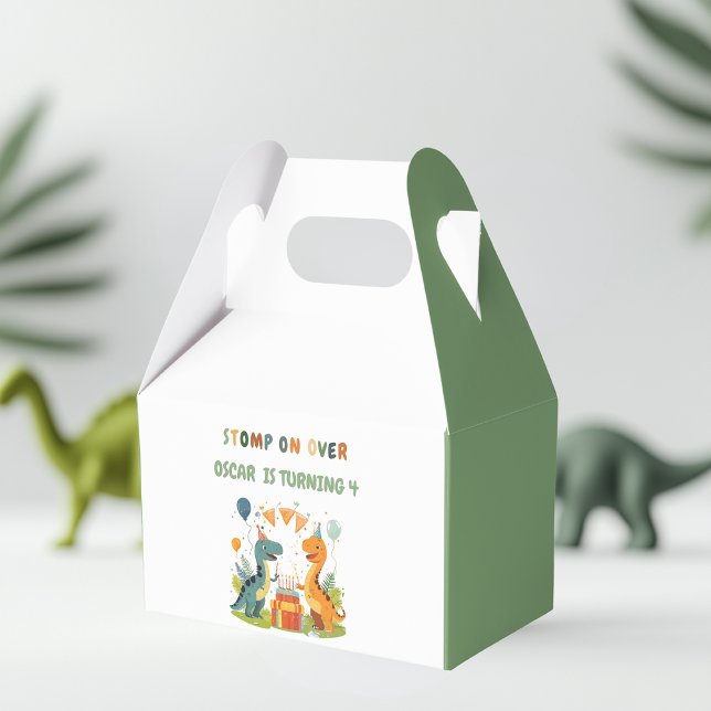 "Stomp On Over Dinosaur Birthday  Favor Box (Creator Uploaded)