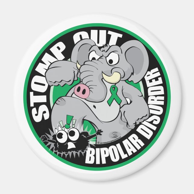 Stomp Out Bipolar Disorder Magnet (Front)