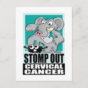 Stomp Out Cervical Cancer Postcard