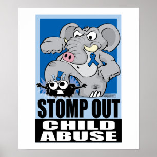 Stomp Out Child Abuse Poster