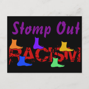 Stomp Out Racism Postcard