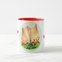 STOMP OUT THE VIRUS RED COFFEE MUG