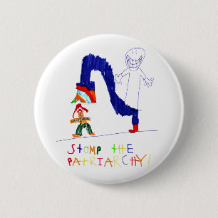 Stomp the Patriarchy 2 Inch Round Button