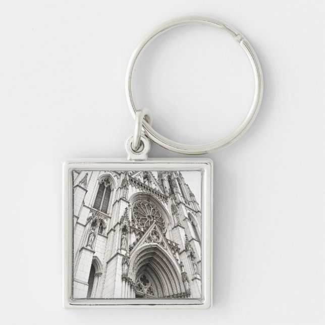 Stone and Shadow Keychain (Front)