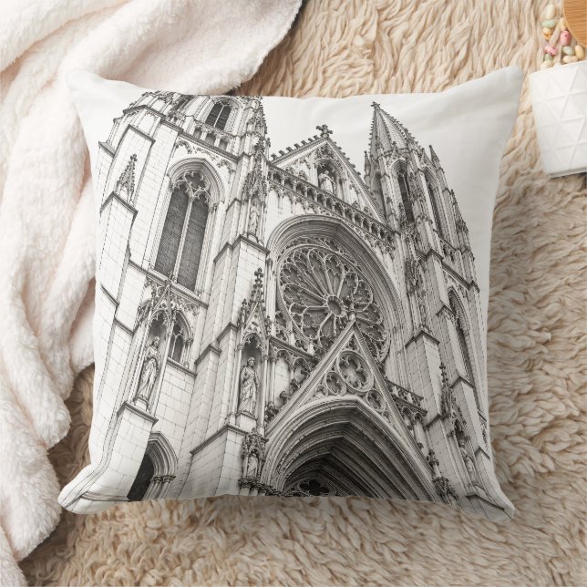 Stone and Shadow Throw Pillow (Blanket)