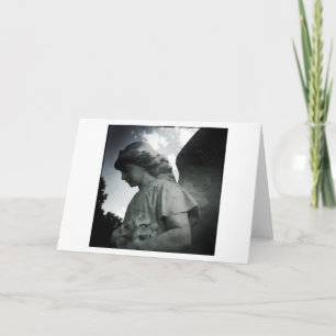 Stone Angel Blank Greeting Card