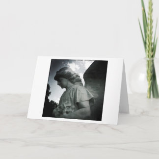 Stone Angel Blank Greeting Card