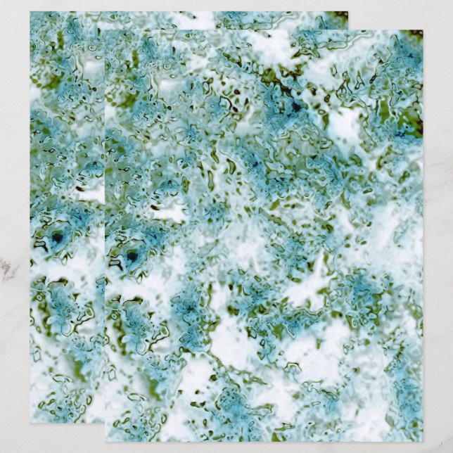 Stone Aqua Texture  (Front/Back)