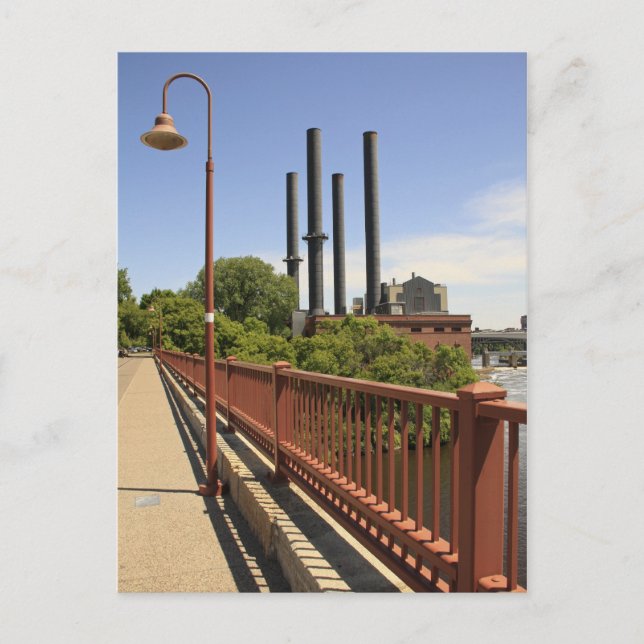 Stone Arch Bridge View Postcard (Front)