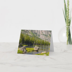 Stone At Madison River Greeting Card