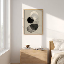 Stone Balance Modern Japandi Abstract Wall Art