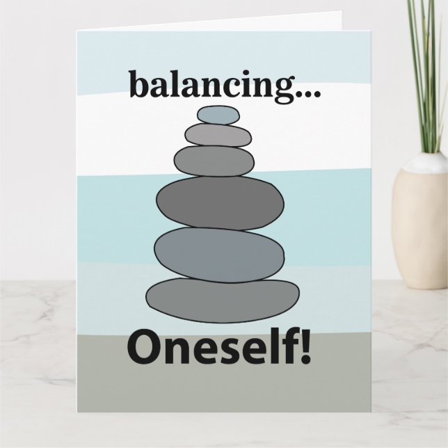 Stone Balancing  Card (Front)