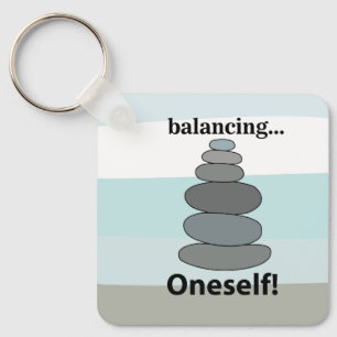 Stone Balancing  Keychain