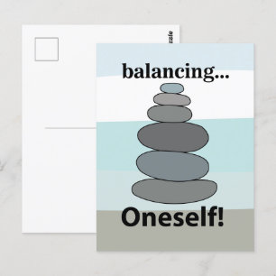 Stone Balancing Postcard