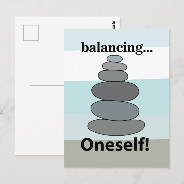 Stone Balancing  Postcard (Front/Back)