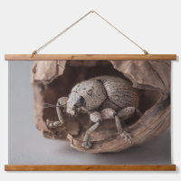 Stone Beetle Carving Earth Tone Wall Art