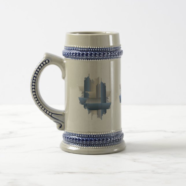 stone brick city beer stein (Left)