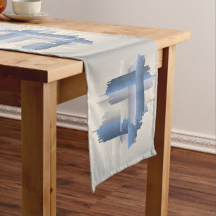 stone brick city short table runner