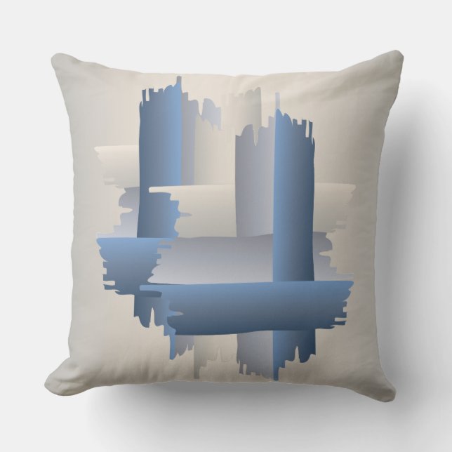 stone brick city throw pillow (Front)