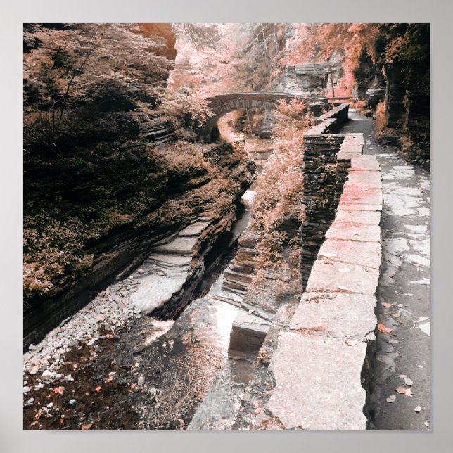 stone bridge dreamscape poster (Front)