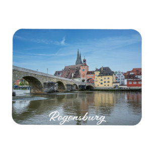 Stone Bridge in Regensburg, Germany Magnet