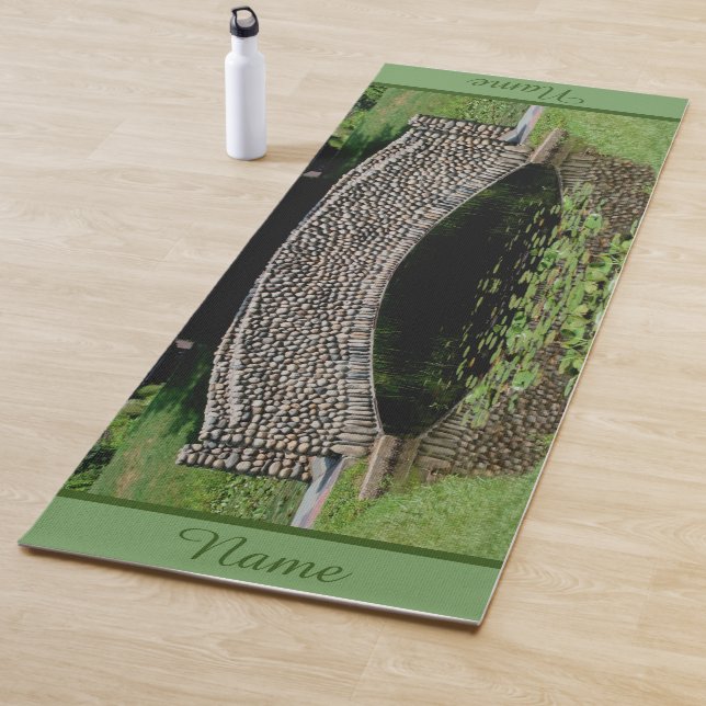 Stone Bridge Lilypads Nature Personalized Yoga Mat (In Situ)