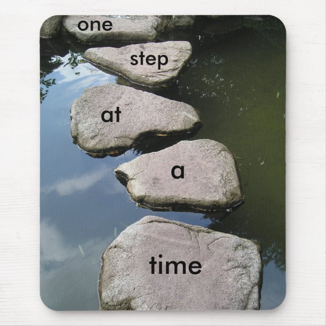 Stone bridge motivational mousepad (Front)