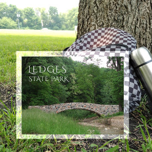 Stone Bridge over Pea's Creek Ledges State Park IA Postcard