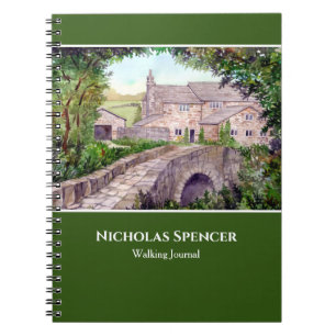 Stone Bridge Watercolor Landscape Painting Notebook