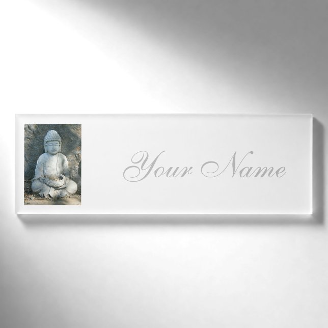 stone buddha name tag (Front)