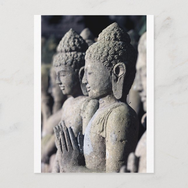 Stone Buddha statues Postcard (Front)