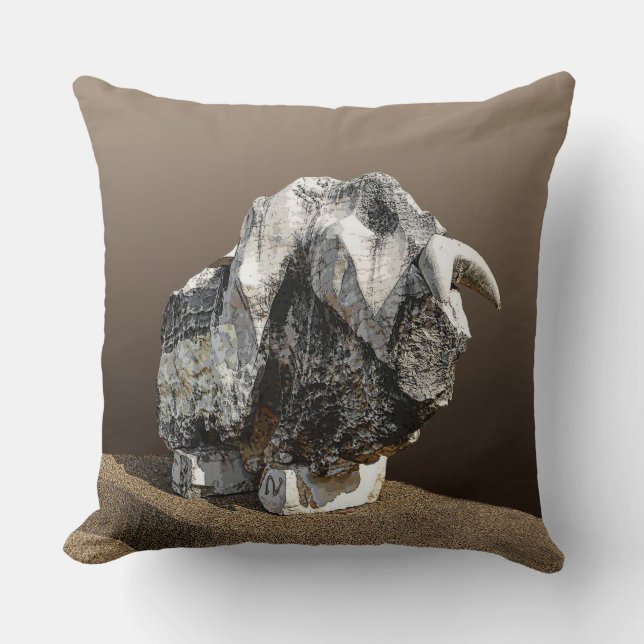 Stone Bull - Ma'alot Throw Pillow (Front)