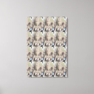 Stone carved dakinis canvas print