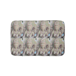 Stone carved dakinis Thunder_Cove Bath Mat