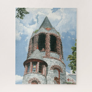 Stone Church Tower Jigsaw Puzzle