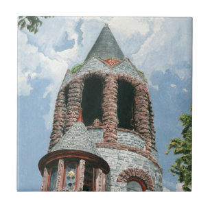Stone Church Tower Tile