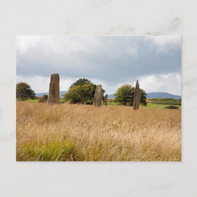 Stone circle the Isle of Arran Postcard (Front)