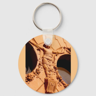 Stone Citizens - granite baby in swaddling clothes Keychain